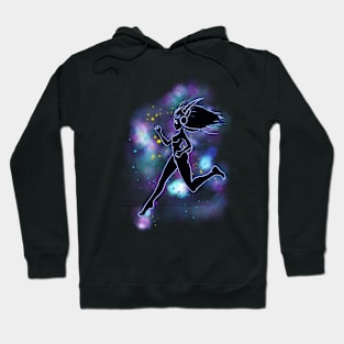 Sexy zodiac Capricorn girl running Hoodie